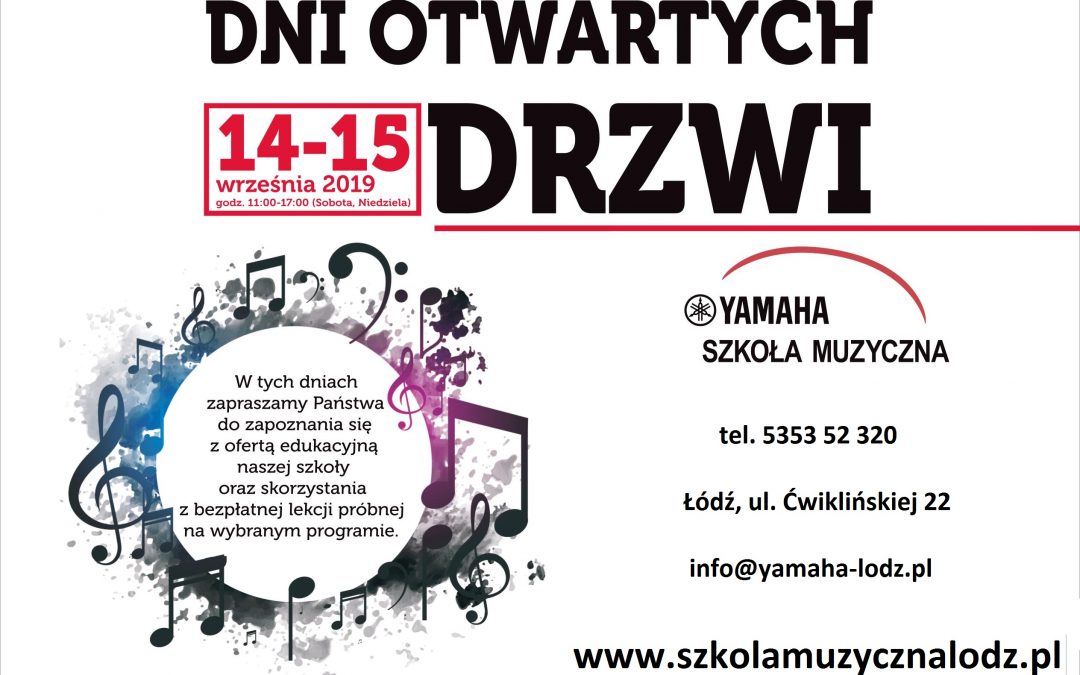 Dni otwarte w szkole muzycznej Yamaha w Łodzi